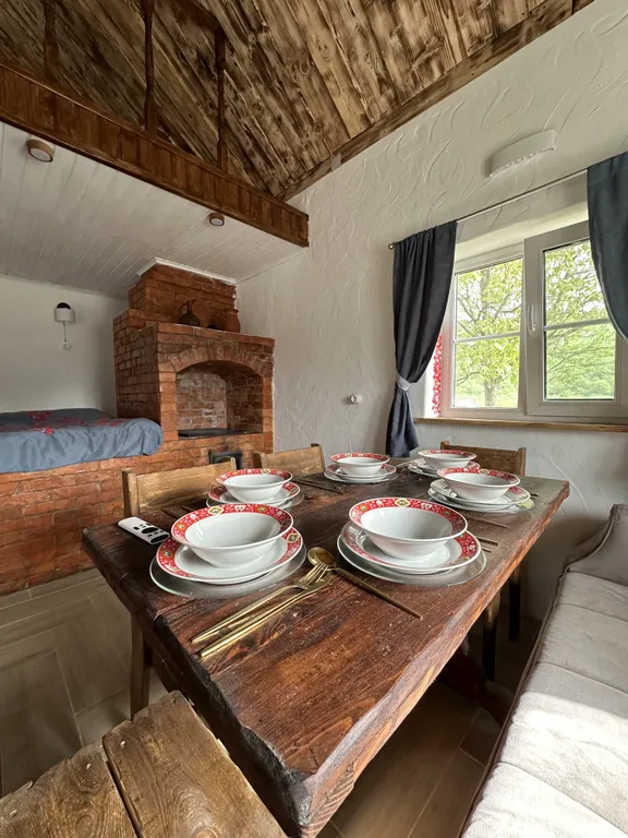 Дом с банным чаном и печью-лежанкой в горах