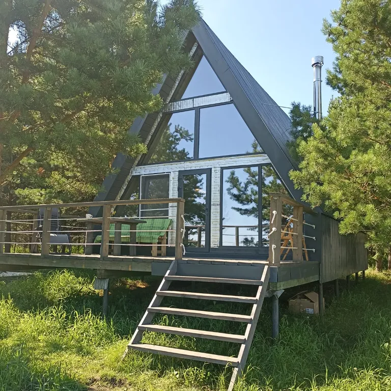 Новый домик с чаном, в тихом красивом месте