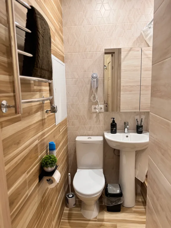 Уютная студия с двуспальной кроватью в Люберцах