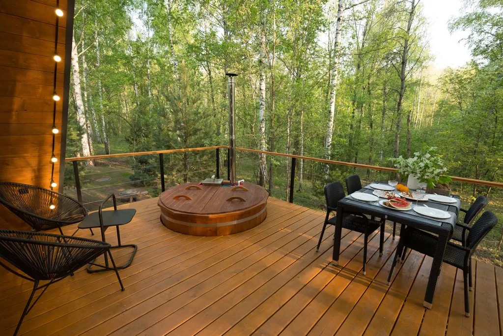 Глэмпинг Krona camp (Дома A-frame в лесу) 40 км от Уфы