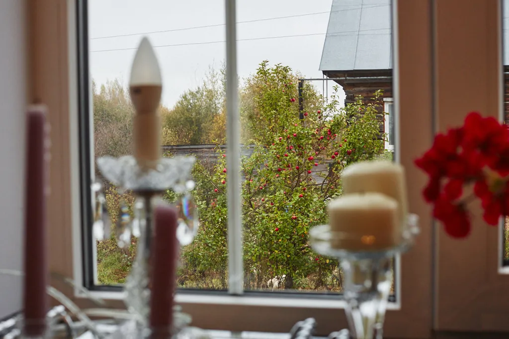 Уютный светлый дом в окружении природы