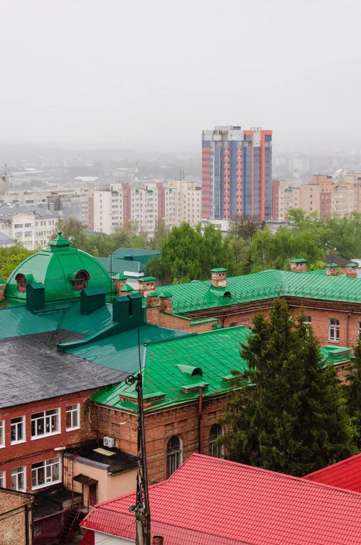 2-х этажные апартаменты с видом на город в Центре