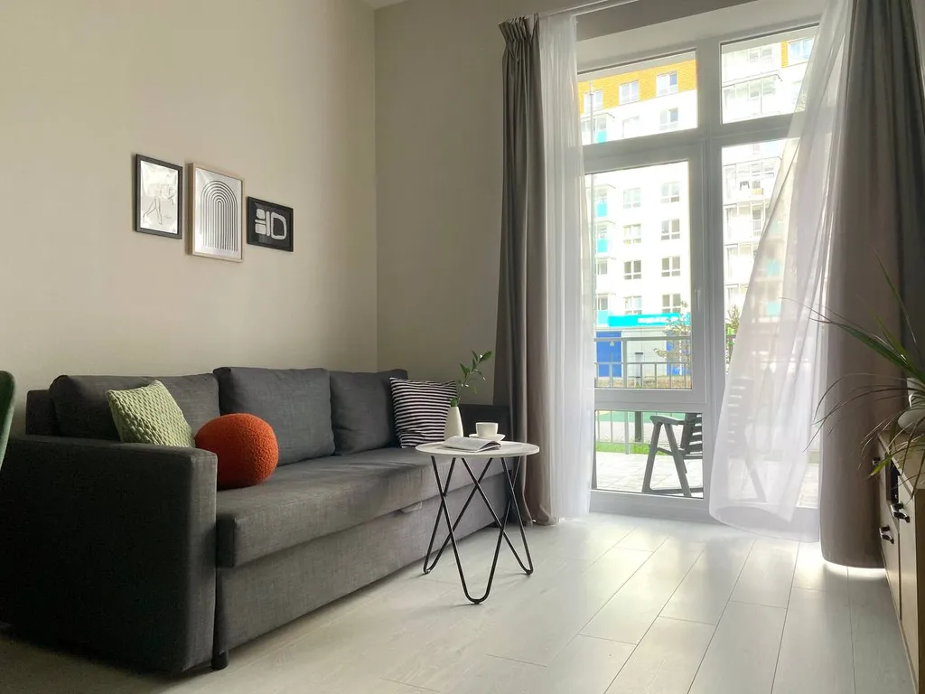 Евродвушка со своей террасой и высокими потолками