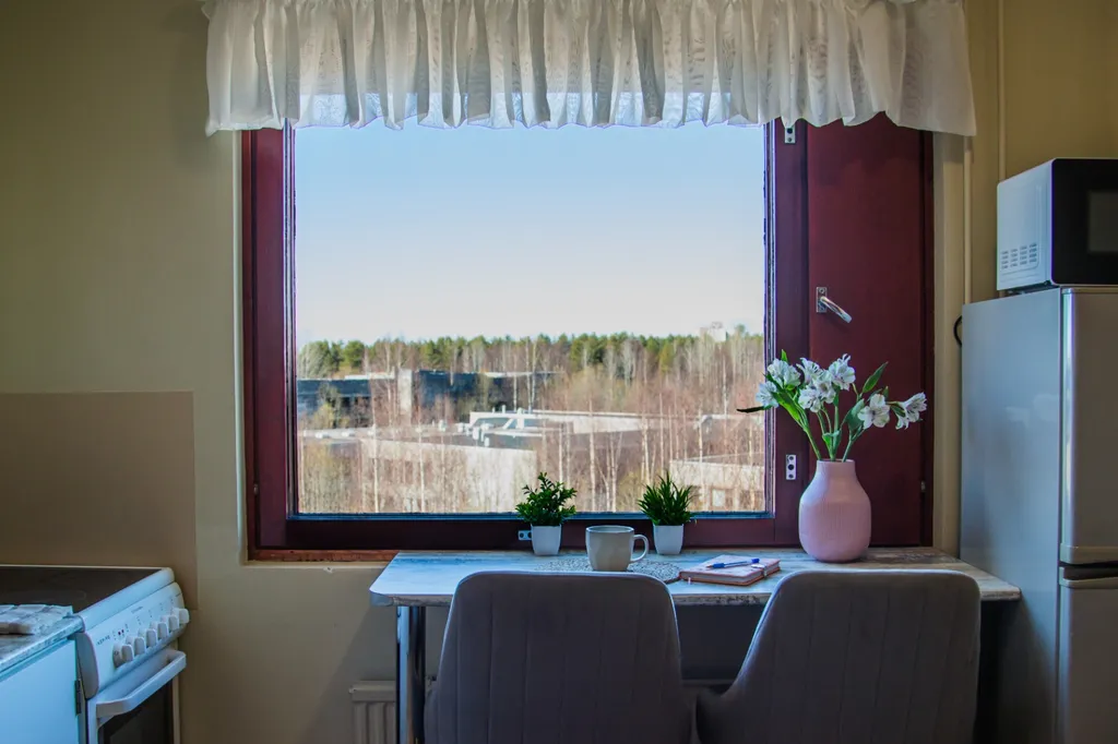 Просторные апартаменты с видом на лес и озеро