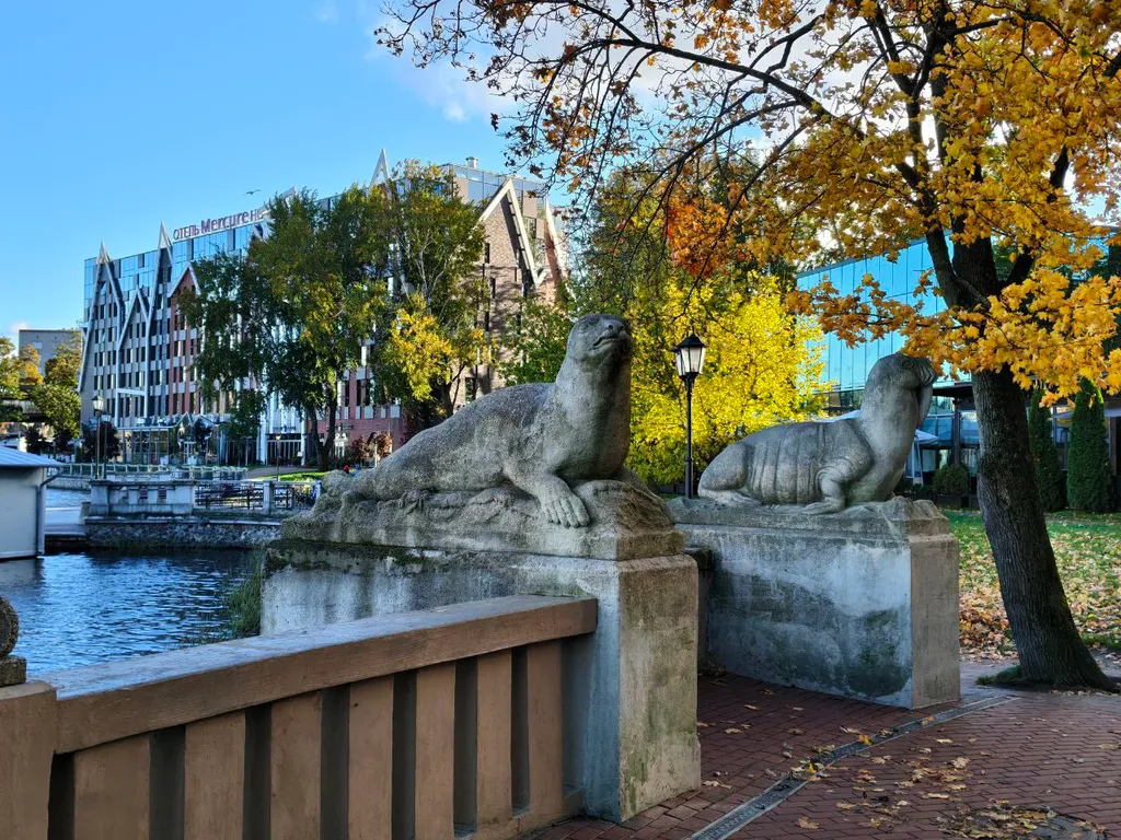 Квартира в центре города, музей Янтаря, Верхний пруд для прогулок