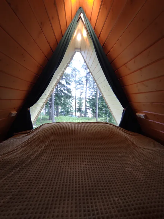 А-фрейм дом на горе