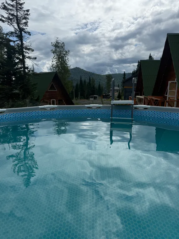 Коттедж Шале в стиле A-frame с видом на горы и лес — Шерегеш