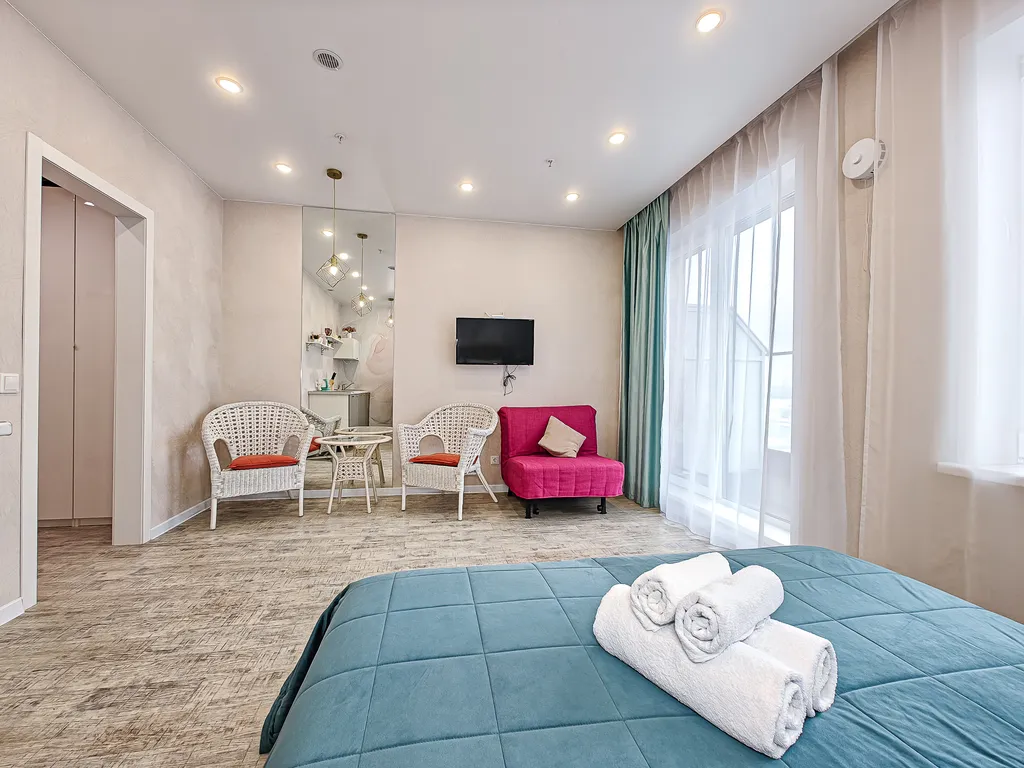 Люкс апартаменты с открытой террасой вид на реку высокий этаж