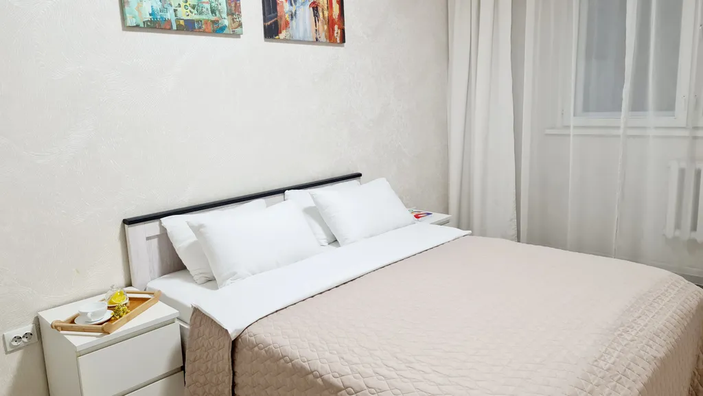 Уютная квартира в светлых тонах рядом с аквапарком Улёт