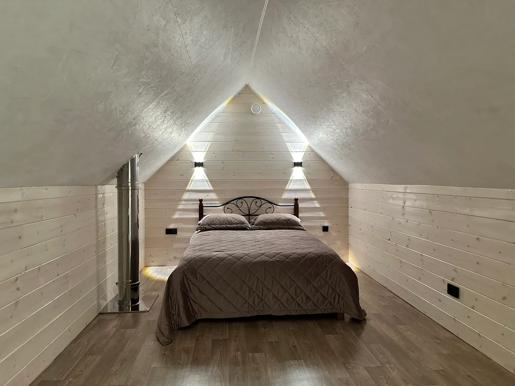 Дом баня с видом на город