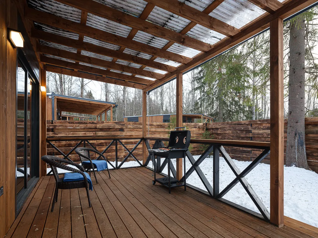 Уютный дом Шишкин Плейс в лесу с чаном и баней