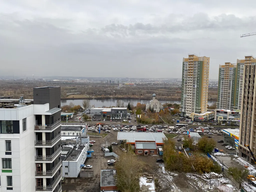 Квартира Квартира Стильная 1ком с видом на Енисей — Красноярск