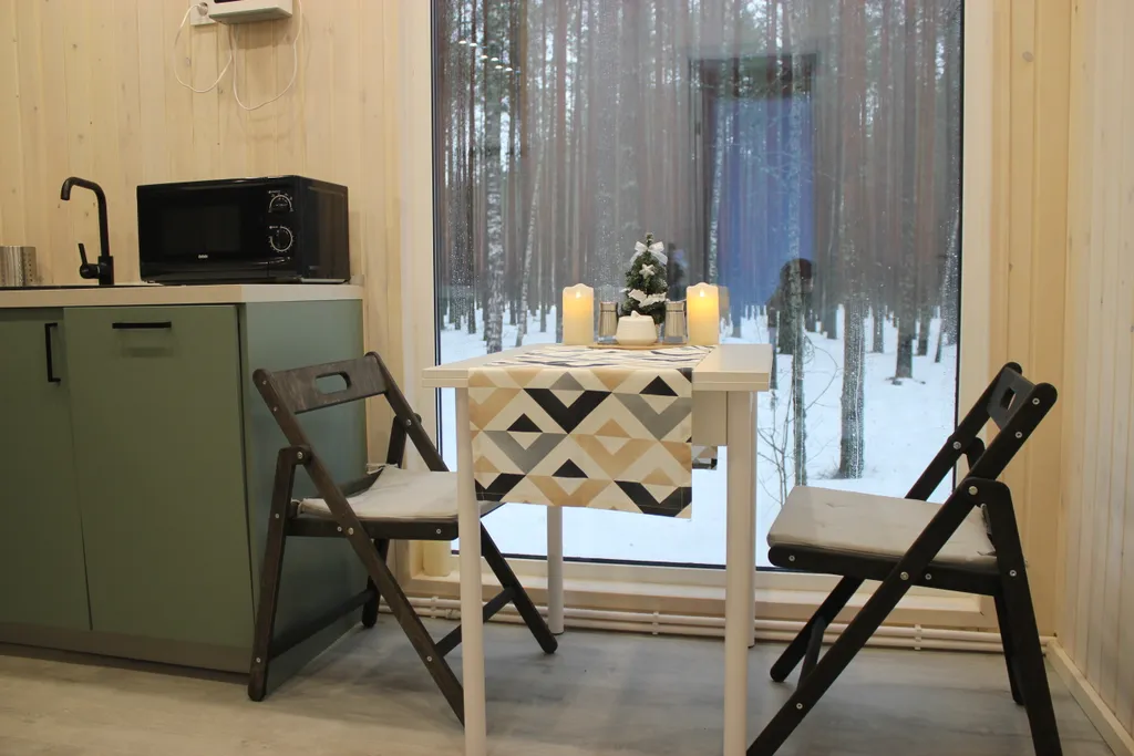 Дом с 2 спальнями и панорамным видом на лес