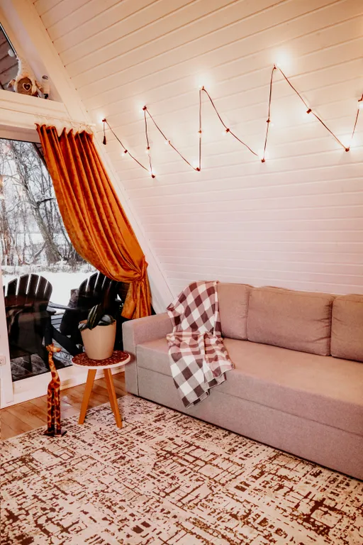 Коттедж Коттедж Медовый А-фрейм с уникальным дизайнерским интерьером — Озёры