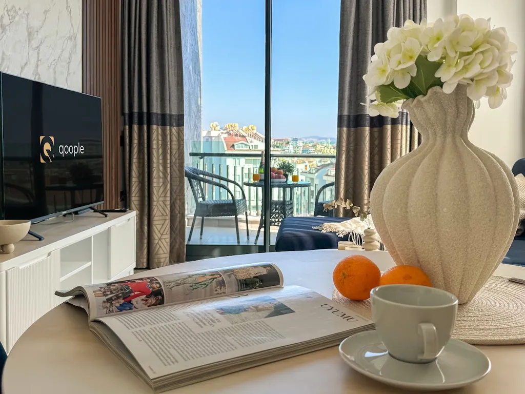 Вид на море и горы: уютные апартаменты 1+1 для всей семьи