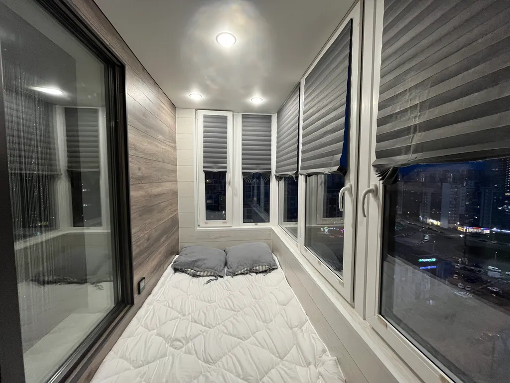 Студия с утепленным балконом