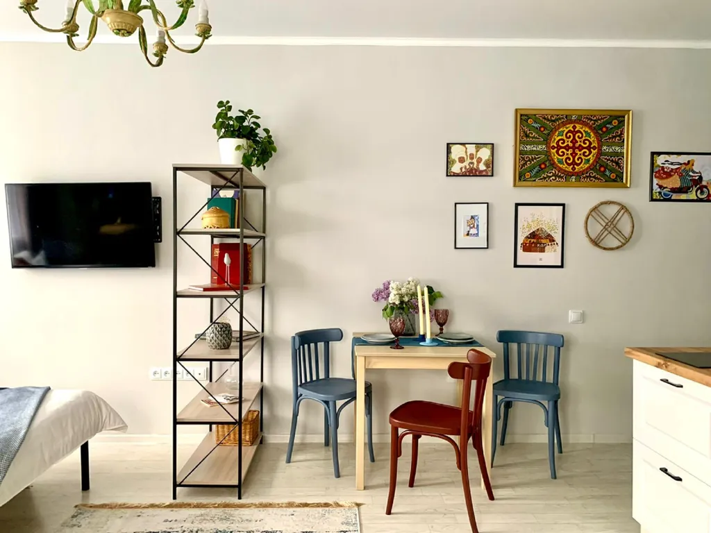 Уникальная студия Жеруйык в стиле этно в центре города