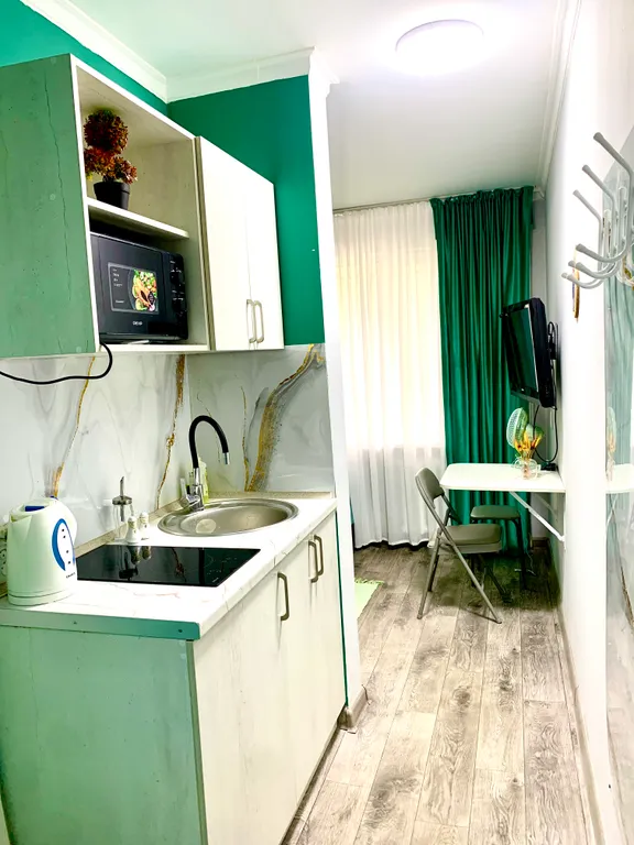 Квартира Уютная студия в зелёном районе с отличной локацией — аренда посуточно в Алматы