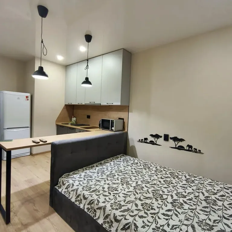 Современная уютная квартира-студия у метро Аметьево — аренда посуточно в Казань