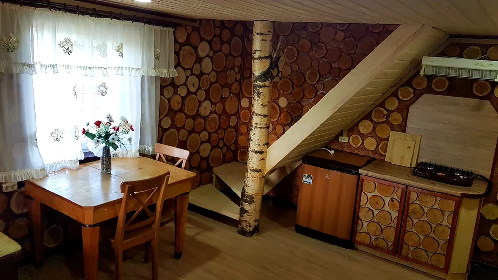 Дом Лесной с баней и купелью базы «Онегинхутор»»