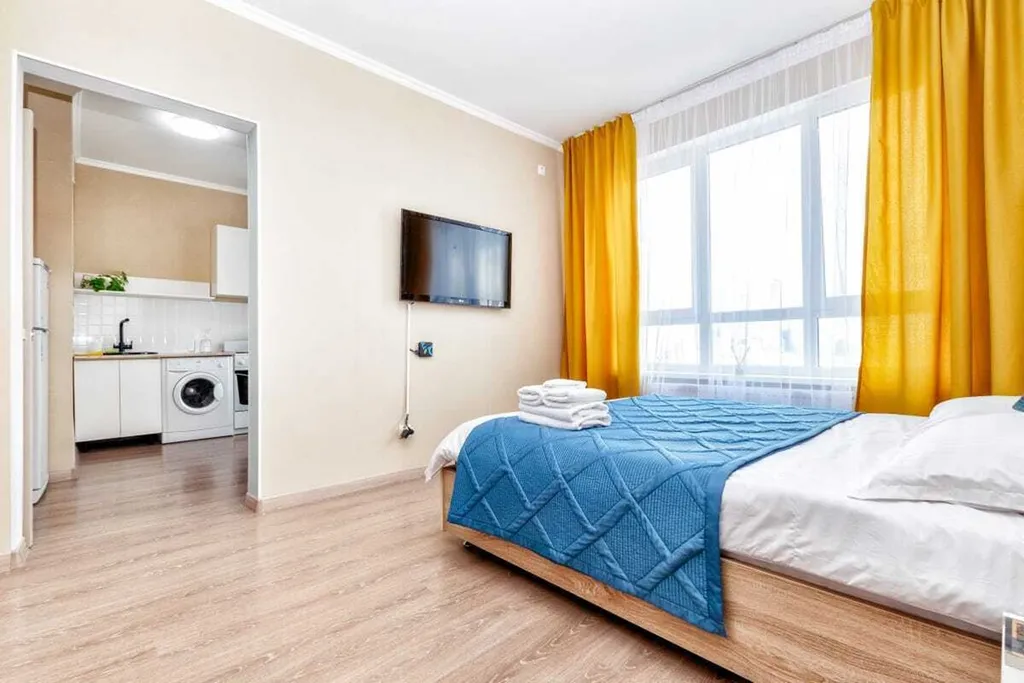 Светлая 1-комнатная квартира.