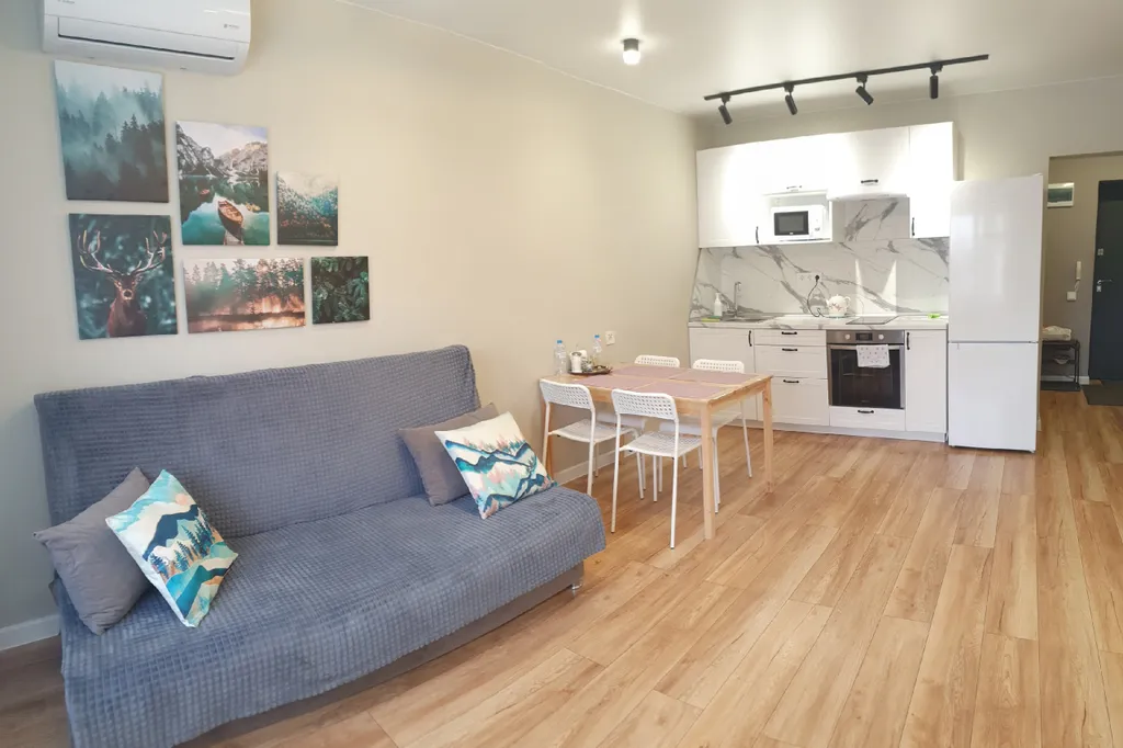 Современные апартаменты тайга в самом сердце города с кондиционером