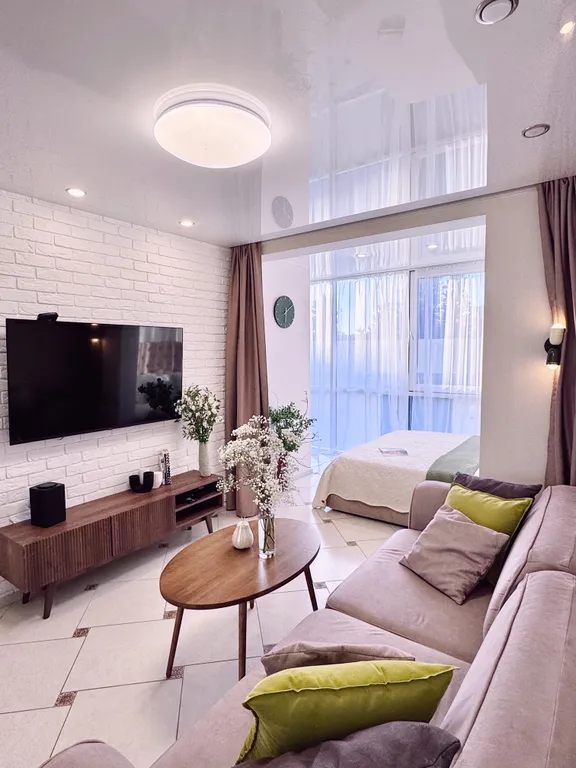 Квартира Квартира в ЖК Бизнес класса с бассейном, парковой и в 3 минутах от моря — Адлер