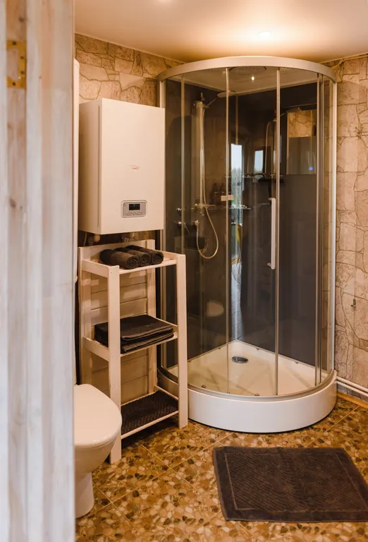 Коттедж с сауной для семейного отдыха в стиле барнхаус