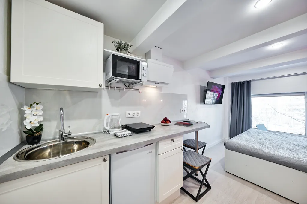 Квартира Квартира Апартамент в красных оттенках интерьера — Москва