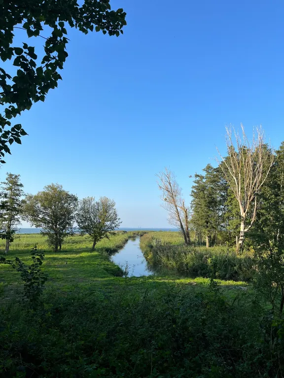 А-фрейм на берегу залива