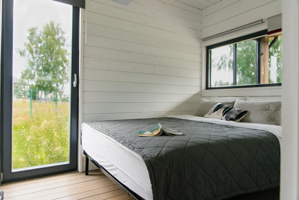 Дом с баней с видом на лес