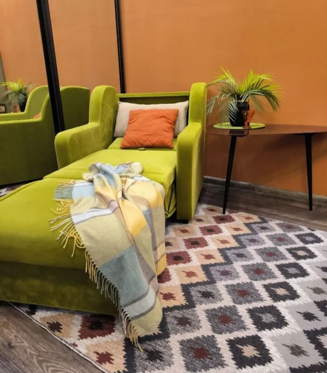 Квартира зелёного цвета