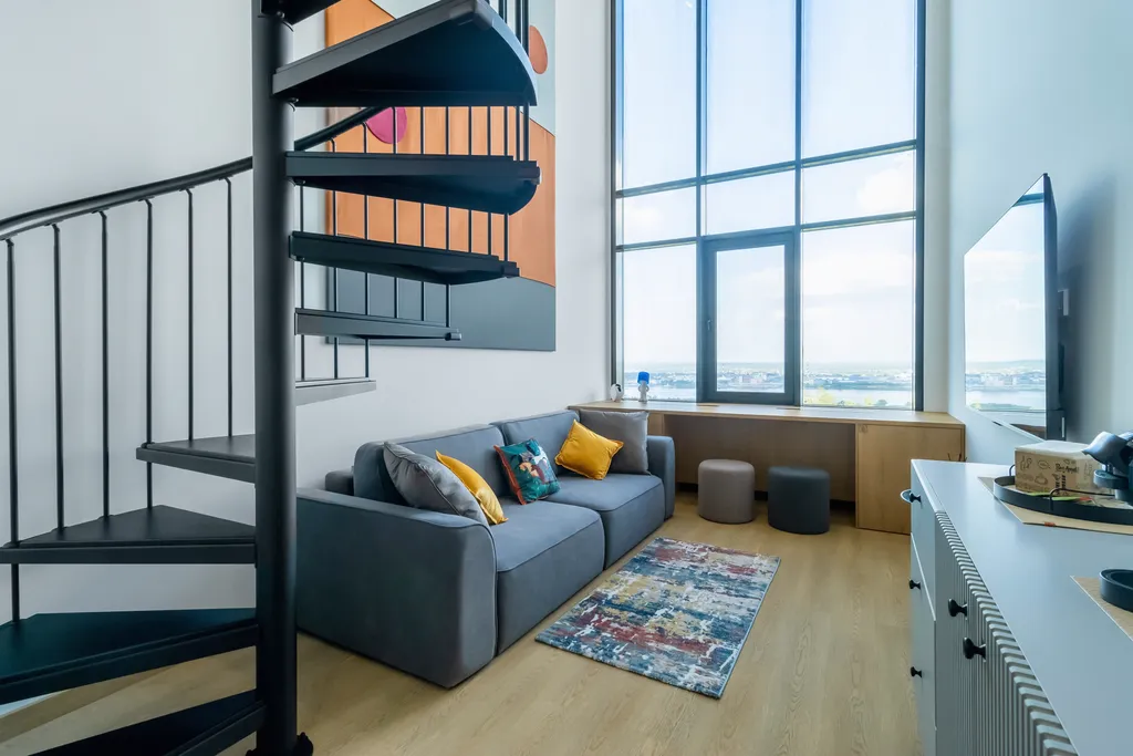 Квартира Двухуровневый номер Panorama с шикарным видом на лес — аренда посуточно в Нижний Новгород