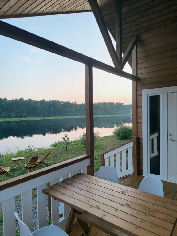 Коттедж Незабываемый отдых в доме с видом на реку и лес — Нурмойла