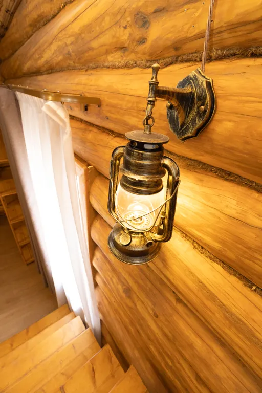 Бревенчатая изба с уникальной отделкой