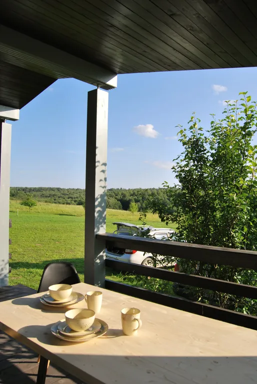 Дом из клееного бруса с панорамным видом