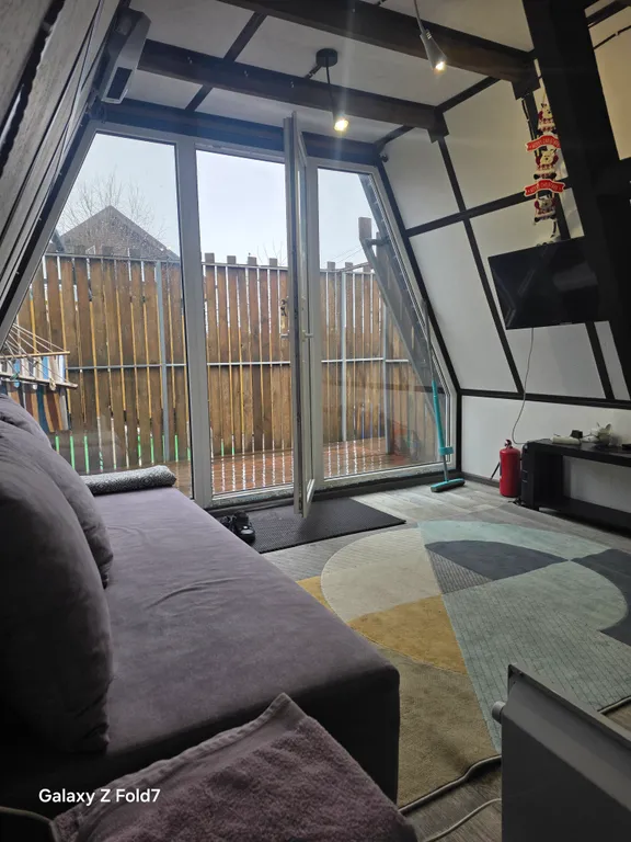 Домик А-фрэйм с баней