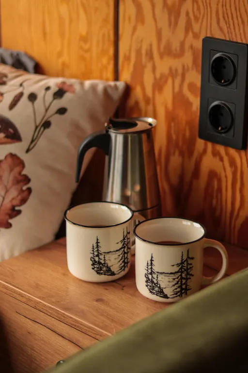 Эстетичный мини-домик с горячими ваннами и купелью