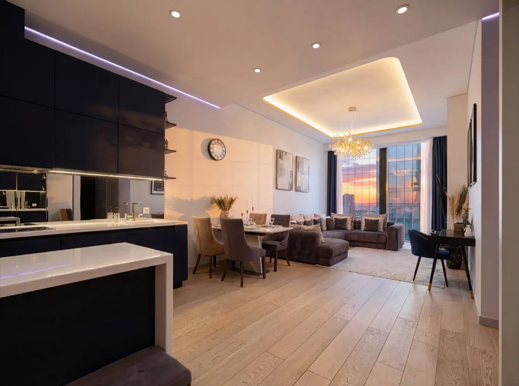 Neva Libra 38 этаж 70 м2 панорамный вид на небоскребы и город