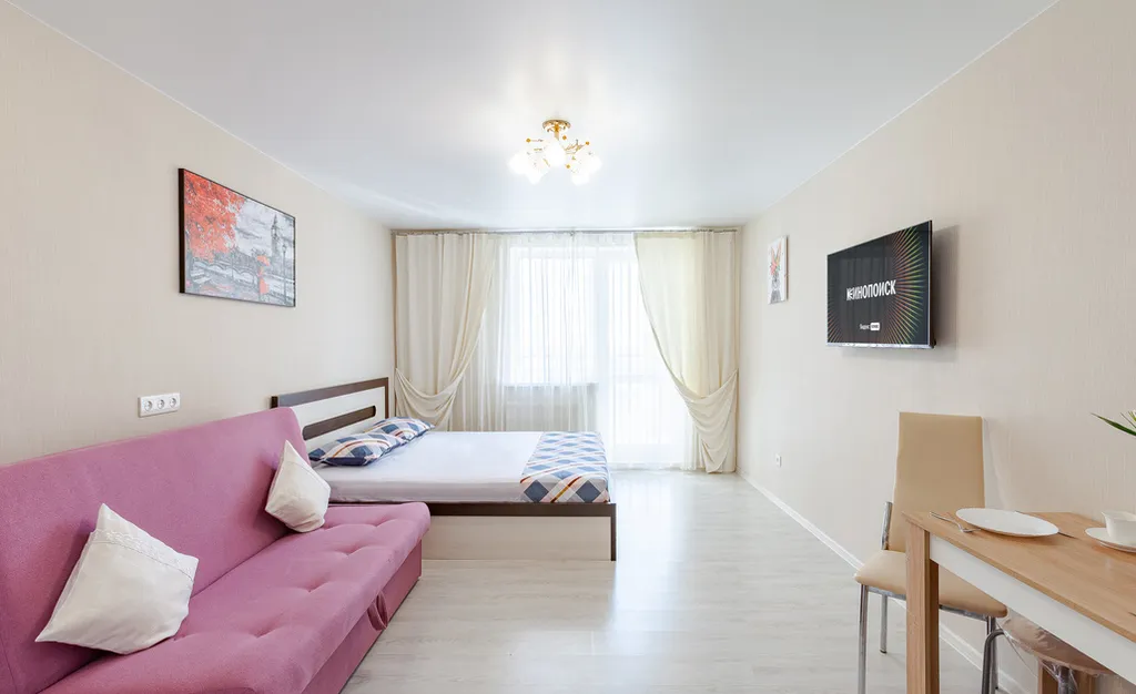 Квартира Апартаменты Квартиркаплаза Семейный вариант у Cамарских терм и 15 этаж — аренда посуточно в Самара