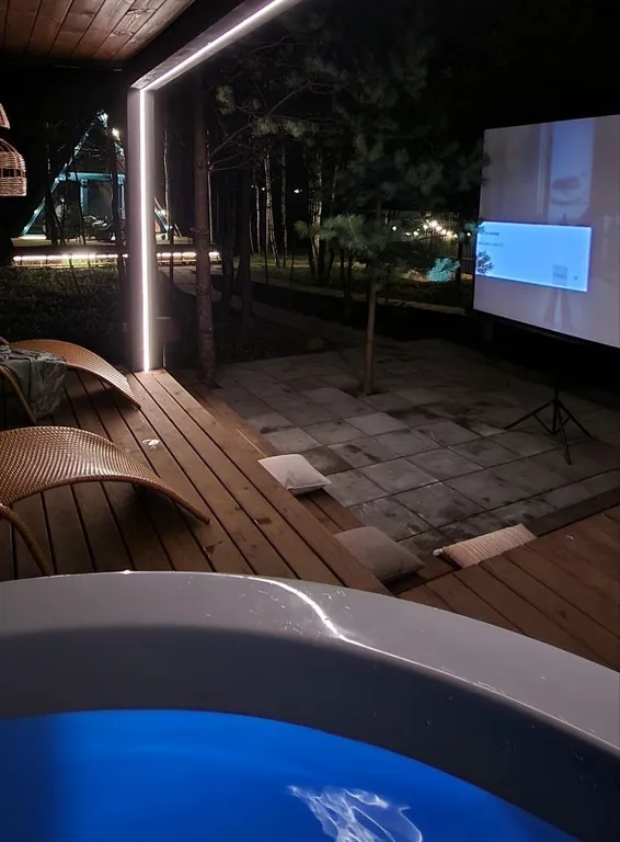 Уютный треугольный VIP дом в 25км от Минска с горячей купелью и баней