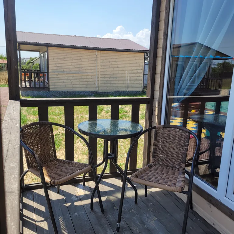 Эко домик с кухней и верандой