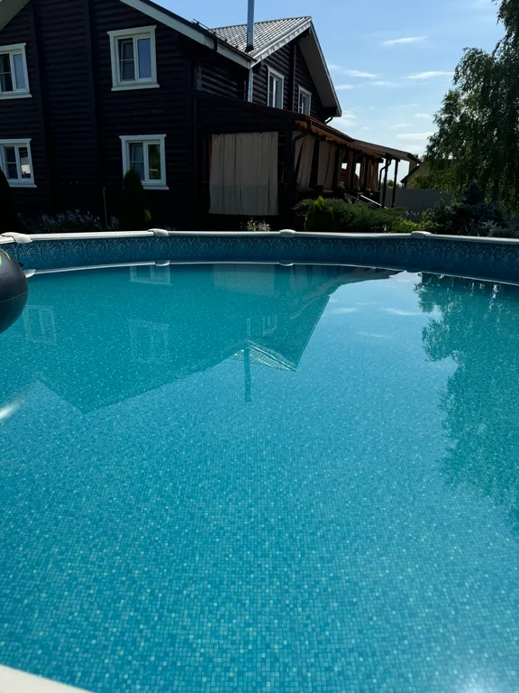 Дом из бревна с русской баней