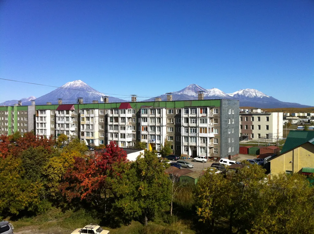 Уютная квартира в деловом центре с видом на вулканы