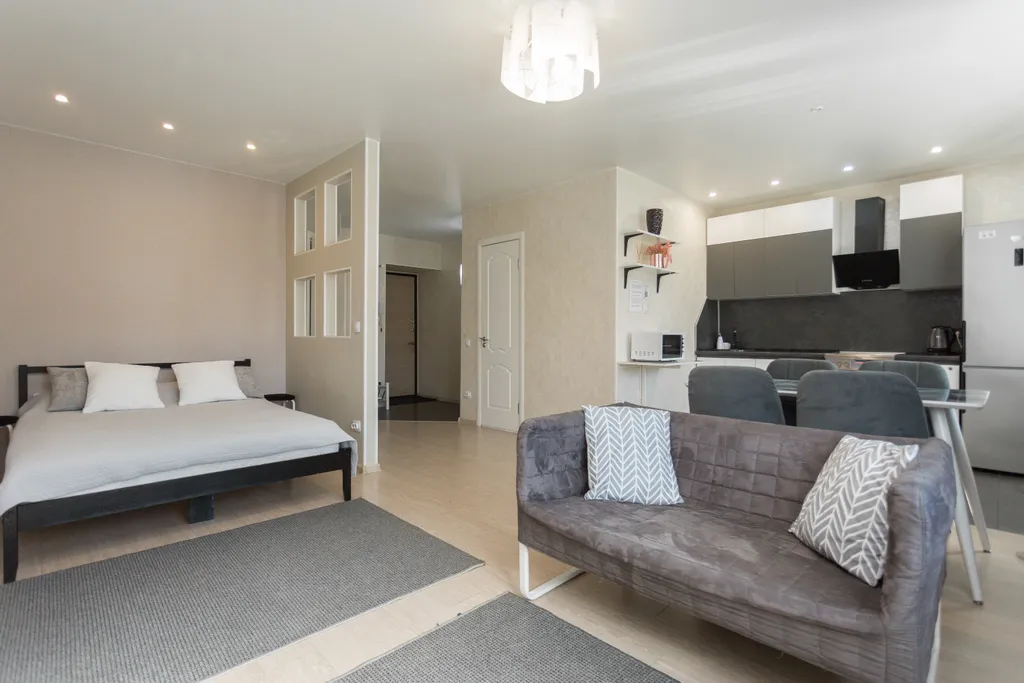 Чистая уютная студия в центре. Заселение до 23-00 ч