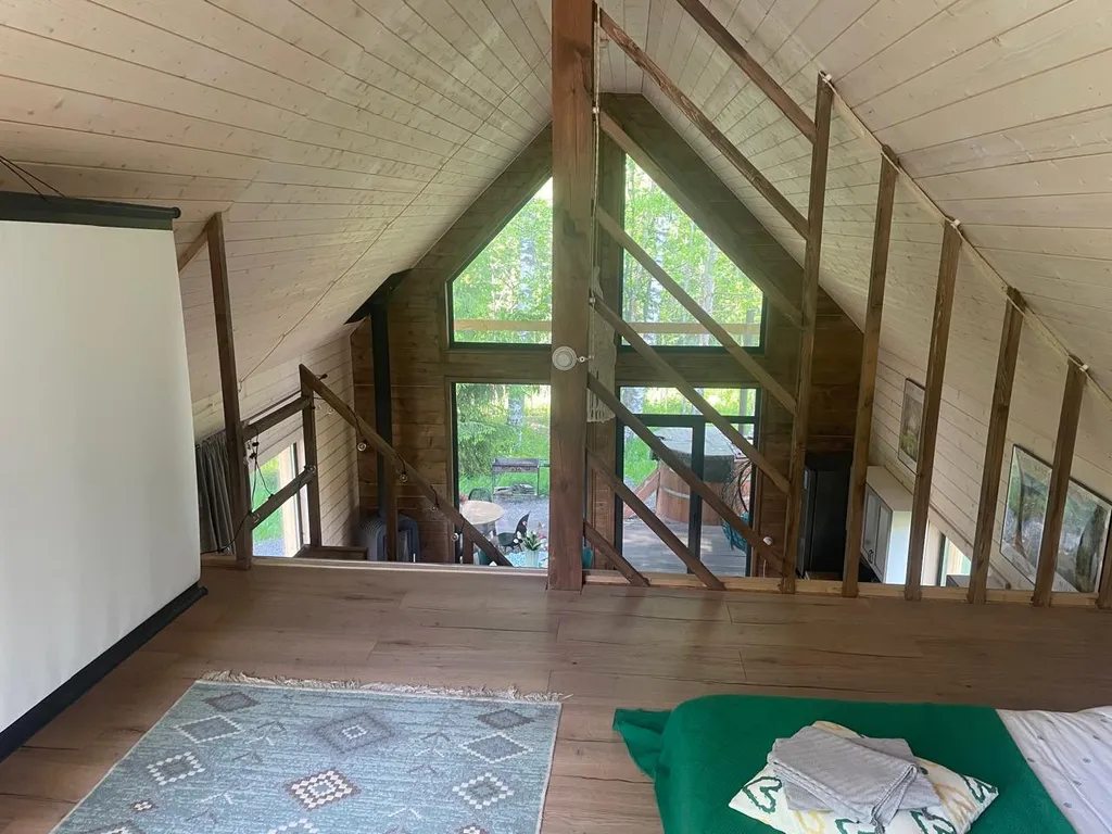 Уютный дом с купелью и камином Лесное Вдохновение