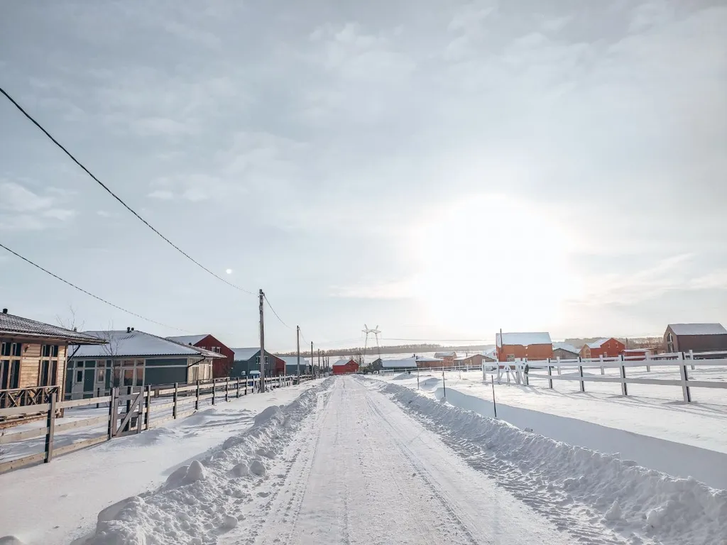 Дом с панорамными окнами и камином в Болотов Деревне