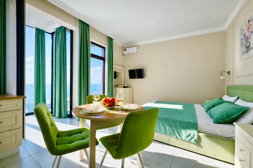 Квартира Квартира Люкс с видом на море и балконом — Лазаревское