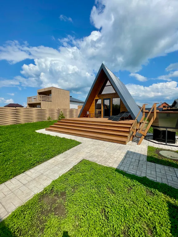 A-frame на берегу Волги