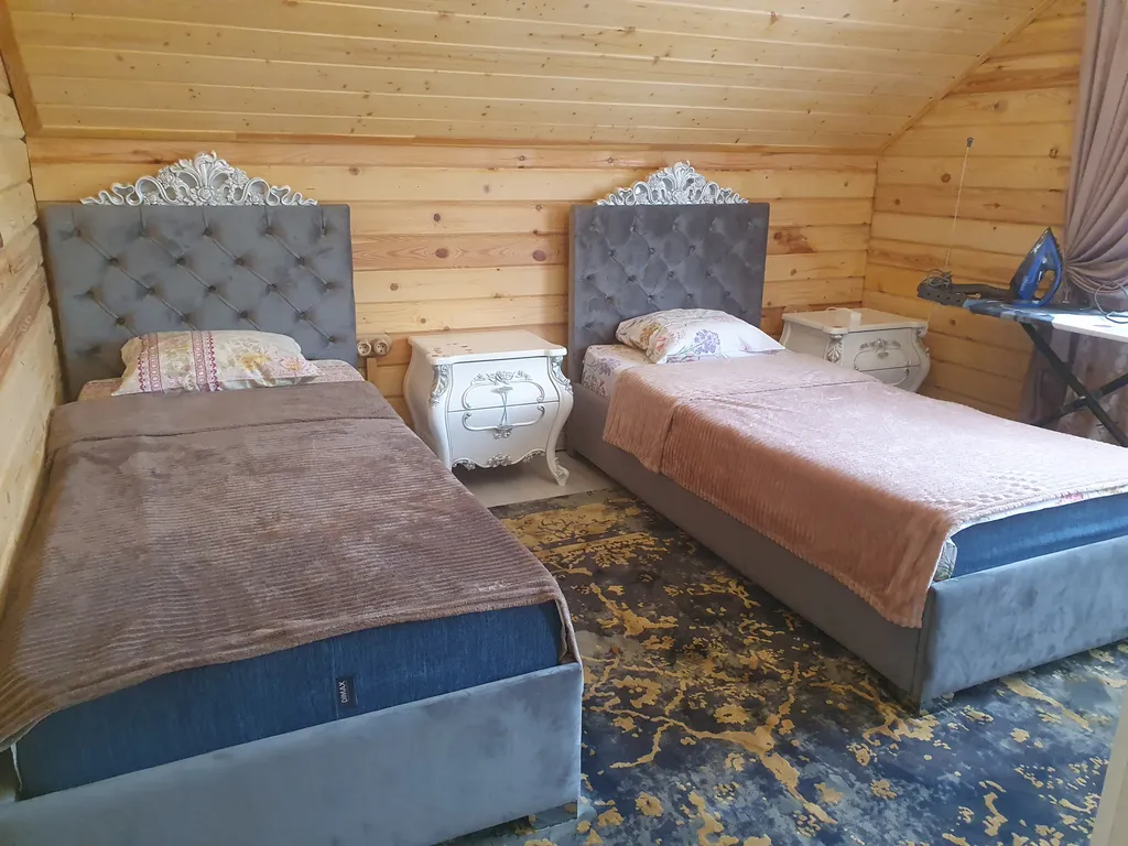 Уютный загородный дом из бруса с баней и чаном на дровах